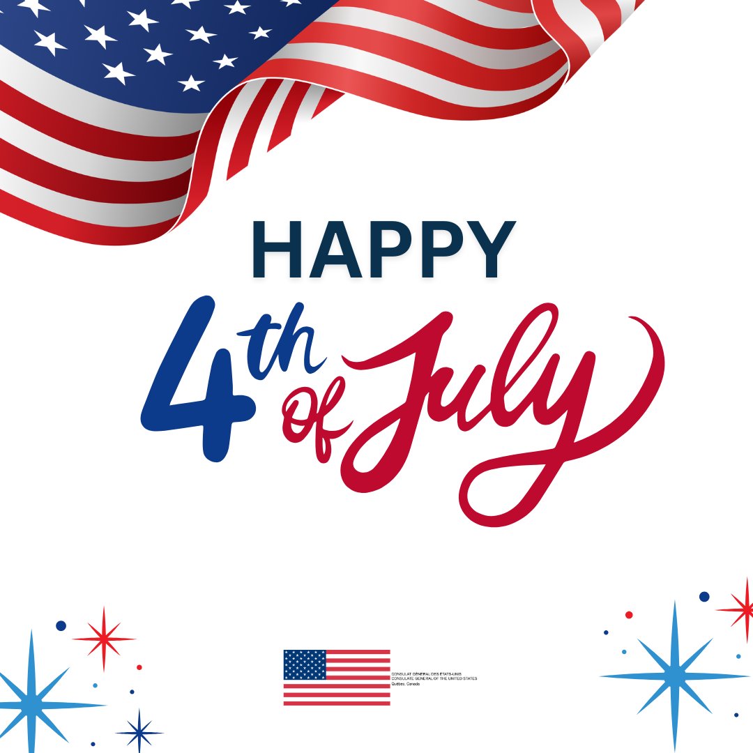 Nos bureaux seront fermés vendredi le 4 juillet à l'occasion de la Fête de l'indépendance des États-Unis. 

Our offices will be closed on Friday, July 4th on the occasion of the United States Independence Day.
