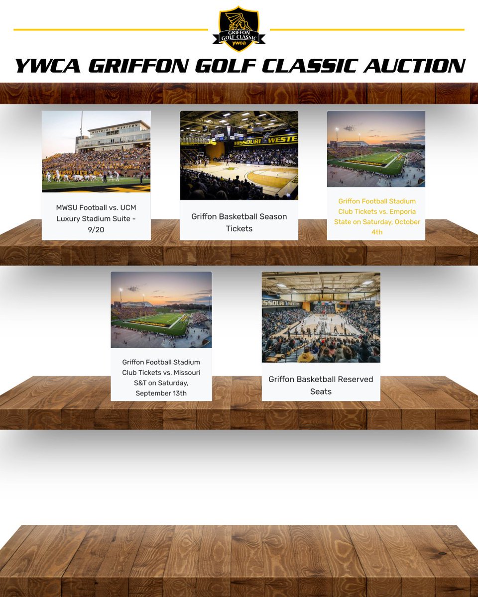 Get ready for kickoff!

The YWCA Griffon Golf Classic Auction is LIVE with all these items plus more! There is something for everyone and for a great cause!

Link: bit.ly/3G5mkGN

Runs through July 14th