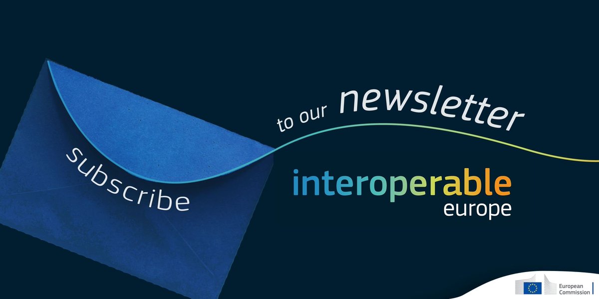 Our next monthly newsletter on #Interoperability and the #digitalisation of the #PublicSector will be sent out tomorrow at 08.30 AM! With the start of the summer holidays it will again be extra large!

Not subscribed to our newsletter yet? 
Click here! 👉europa.eu/!gq6UGp