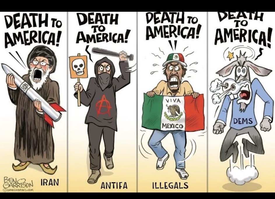 PeriklesGREAT's tweet image. Who hates America the MOST ?
1. Iran
2.Antifa
3. ILLEGALS
4. Democrats
5. Other ?
