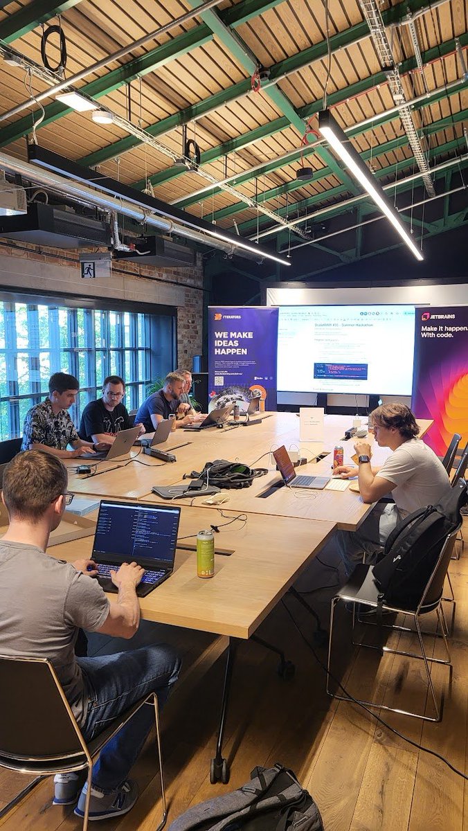 Huge thanks to everyone who joined #ScalaWAW #35 - Summer Hackathon!🙌

We opened 2 PRs to the #Scala 3 compiler and several more to other #OSS projects🎉

Big shoutout to our sponsors <a href="/iteratorshq/">Iterators</a> &amp; <a href="/jetbrains/">JetBrains</a> for making it happen!💙

Great energy, great code, great people ❤️💻