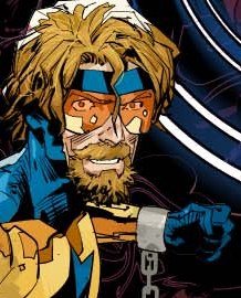 ─Booster Gold on the cover of Superman #30