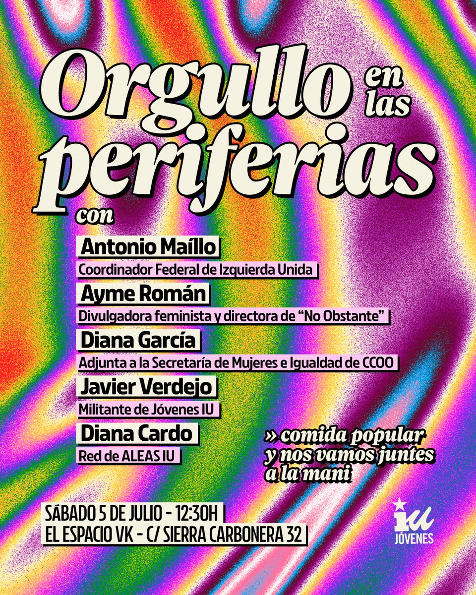 IU Hortaleza🔻 (@iu_hortaleza) on Twitter photo 🏳️🌈Orgullo: Actazo en Madrid por la igualdad y la no discriminación por orientación sexual o identidad de género con <a href="/MailloAntonio/">Antonio Maíllo 🇪🇭🔻</a> 🏳️🌈Orgullo: Actazo en Madrid por la igualdad y la no discriminación por orientación sexual o identidad de género con <a href="/MailloAntonio/">Antonio Maíllo 🇪🇭🔻</a>