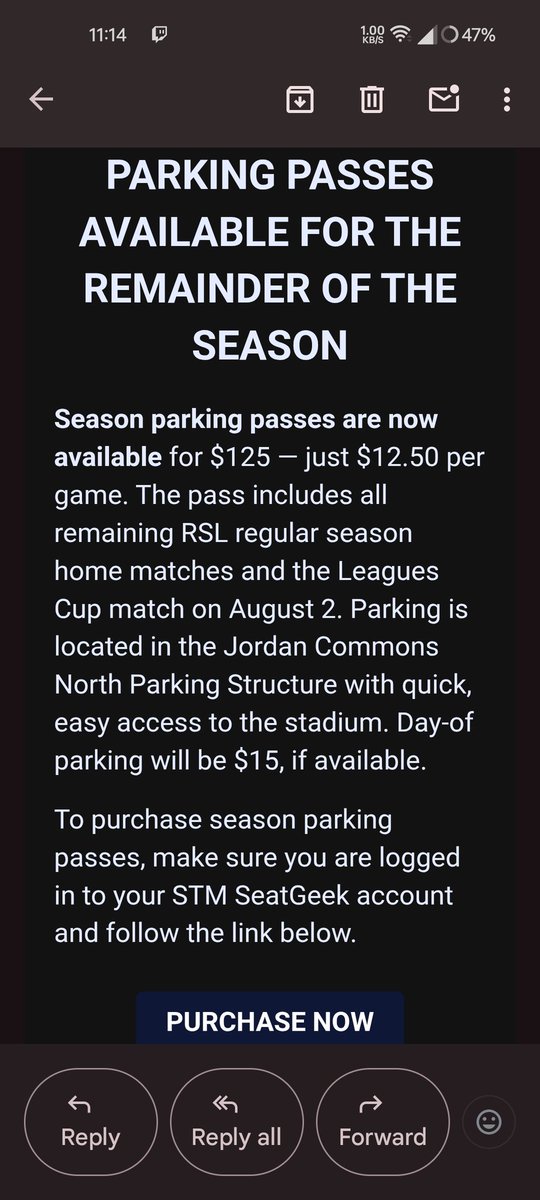 Looks like the Millers are jacking up parking prices over in the parking garage they own. Regardless of whether you buy the season pass or just use day of parking it's going to cost you 25%-50% more to park. 🤮 It's becoming impossible for average people to support #RSL.