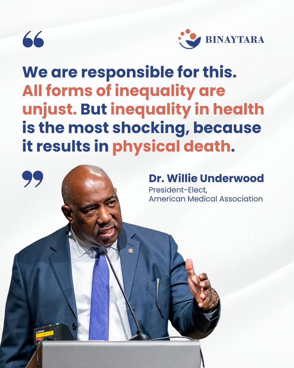 Dr. Willie Underwood, <a href="/AmerMedicalAssn/">AMA</a> President-Elect, urged #healthcare leaders at the Summit on Cancer Health Disparities (#SCHD25) to address the harsh reality of over 600,000 annual #cancer deaths in the U.S., which disproportionately affect minority, rural, and underserved