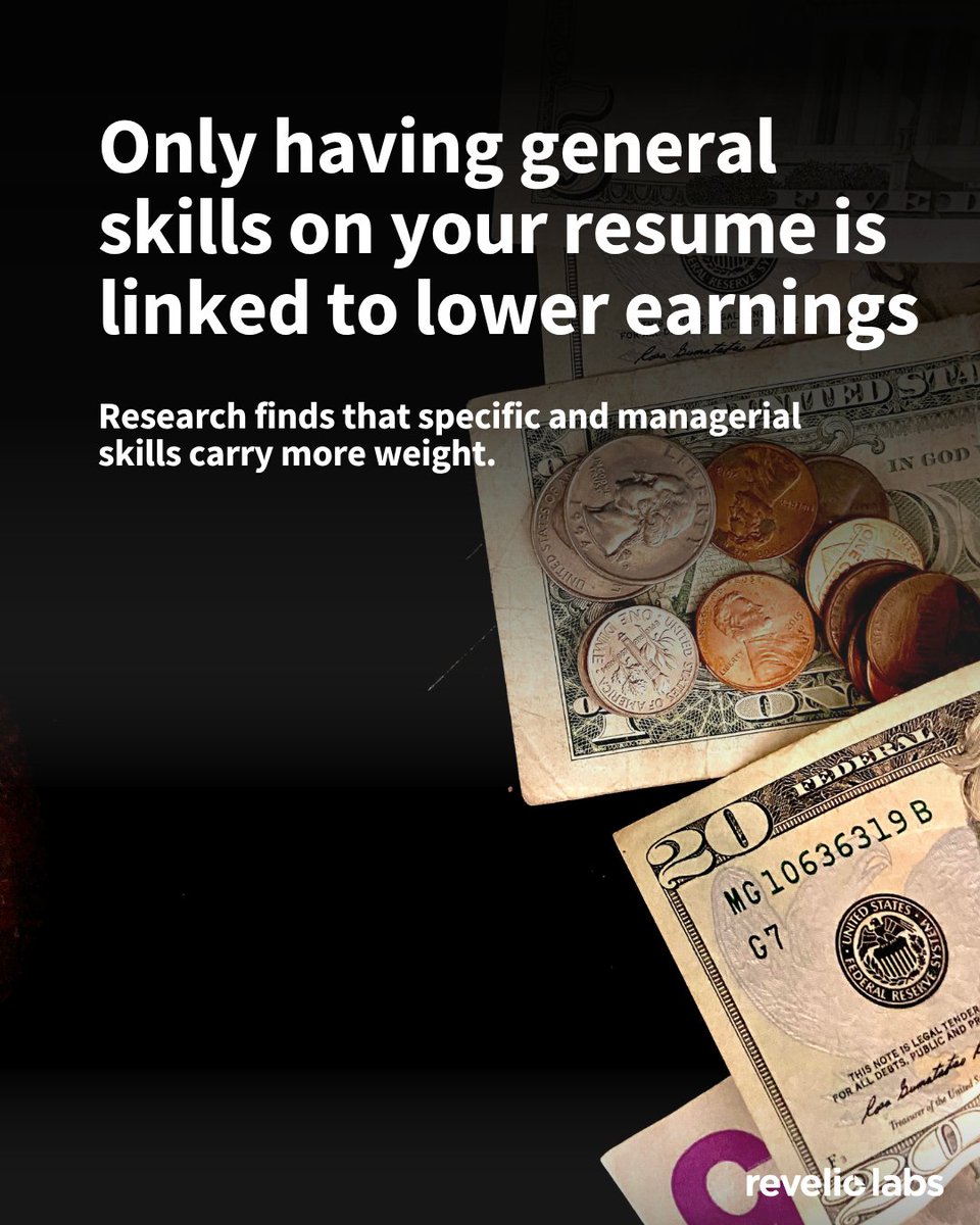 Having just general skills on your profile could be costing you.

New research indicates that workers with a high share of general skills, such as communication or problem-solving, tend to earn less than those with more occupation-specific or managerial skills.

Profiles