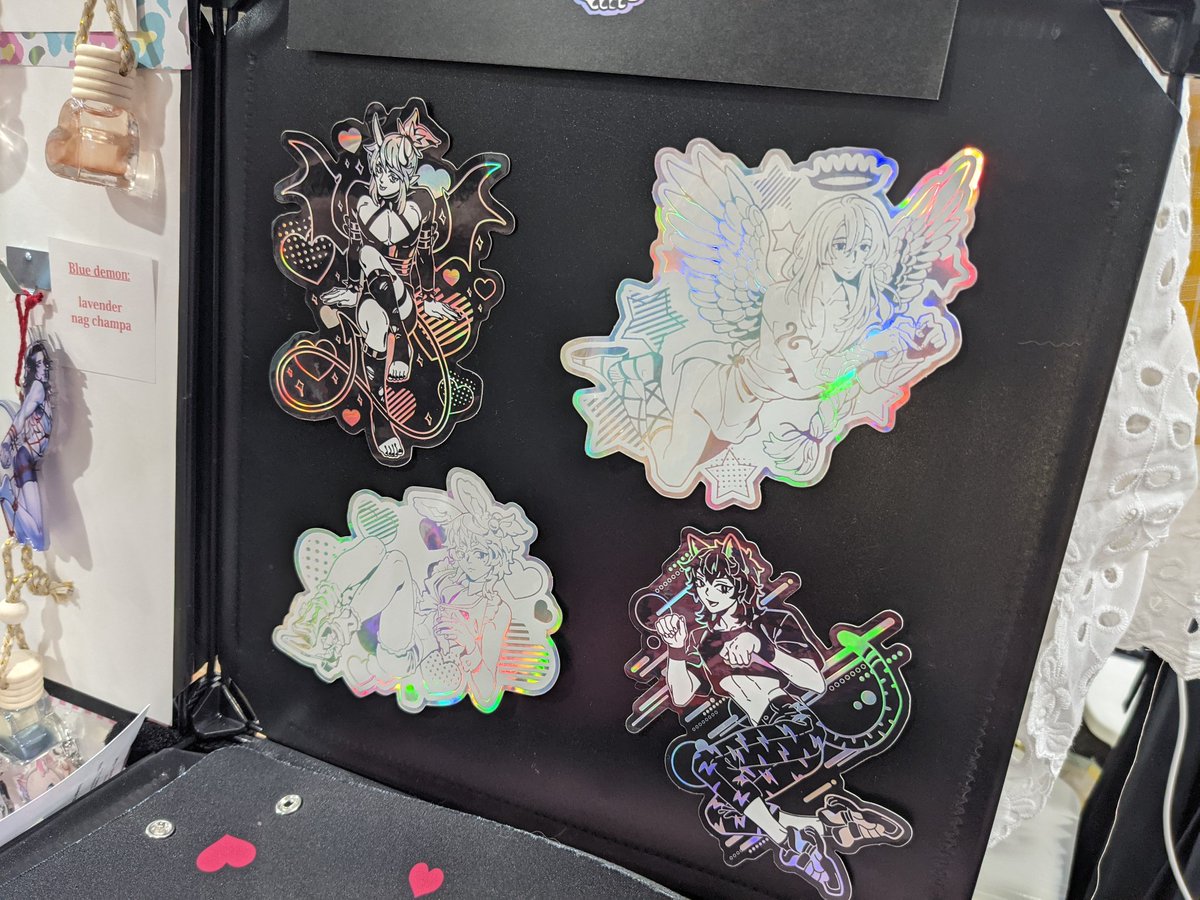solthrys's tweet image. I&apos;m all set up in artist alley at AX @B37.   I didn&apos;t have time to make catalogue so here&apos;s pics of some of my new stuff