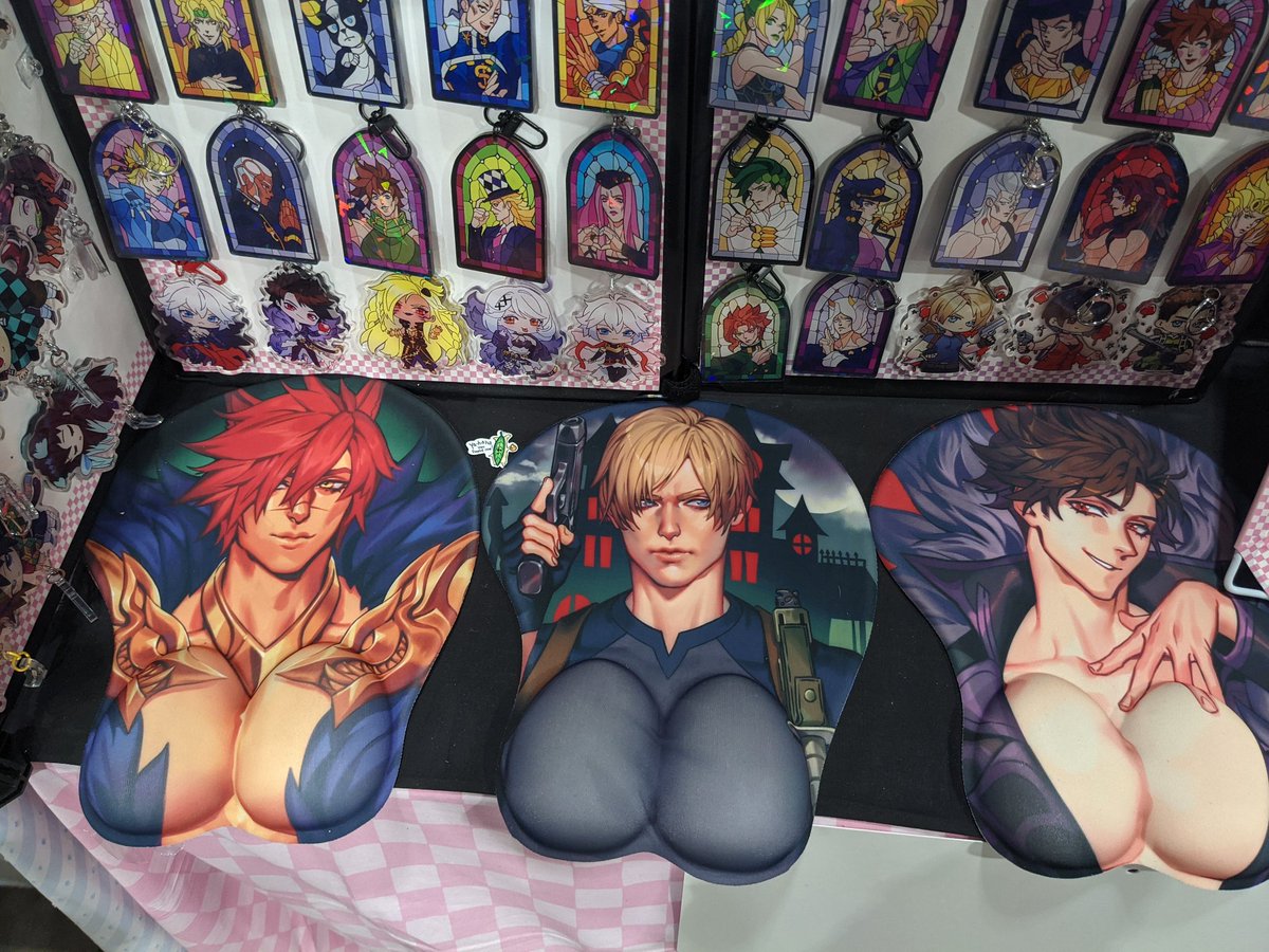 solthrys's tweet image. I&apos;m all set up in artist alley at AX @B37.   I didn&apos;t have time to make catalogue so here&apos;s pics of some of my new stuff