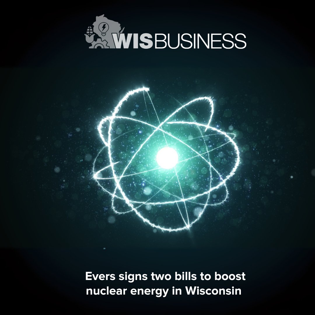 WisBusiness.com (@wisbusiness) on Twitter photo The state will form a Nuclear Power Summit Board and the <a href="/PSCWisconsin/">PSC Wisconsin</a> will conduct a #nuclearpower ☢️ siting study under a pair of bills <a href="/GovEvers/">Governor Tony Evers</a> approved.
Read on ➡️ wisbusiness.com/2025/evers-sig… The state will form a Nuclear Power Summit Board and the <a href="/PSCWisconsin/">PSC Wisconsin</a> will conduct a #nuclearpower ☢️ siting study under a pair of bills <a href="/GovEvers/">Governor Tony Evers</a> approved.
Read on ➡️ wisbusiness.com/2025/evers-sig…