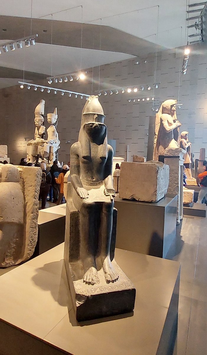 LobnaSamy15's tweet image. The god Re-Horakhty wearing the double crown.
19th Dynasty
#History #Statue #archaeology
The Grand Egyptian Museum (GEM).
Photo by me 📸