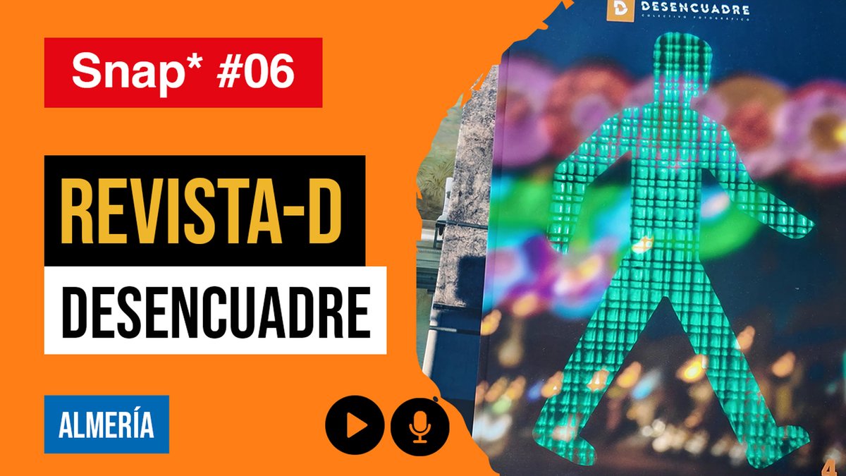 Nuevo capítulo de SNAP: viajamos a Almería para conocer Revista-D, para hablar sobre el valor de la edición impresa, la fotografía vinculada al territorio y el diálogo entre lo local y lo universal. Ya puedes ver el episodio completo en YouTube 👉 youtu.be/cgG8LLx3R4g