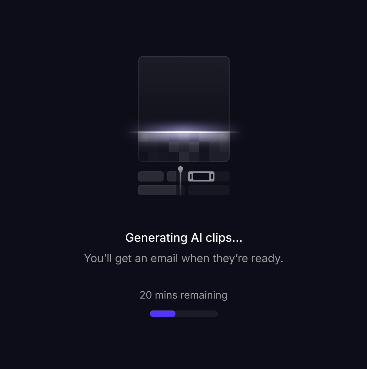 ✨ Generating AI clips...