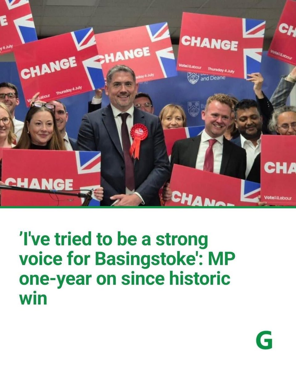 Luke Murphy MP (@lukemlabour) on Twitter photo Tomorrow marks one year since I was elected as your MP.
On that day last year I promised to be accessible and visible — a strong voice for you here in Basingstoke and in Parliament. It’s not for me to say whether I’ve delivered on that promise; that decision rests with you at Tomorrow marks one year since I was elected as your MP.
On that day last year I promised to be accessible and visible — a strong voice for you here in Basingstoke and in Parliament. It’s not for me to say whether I’ve delivered on that promise; that decision rests with you at
