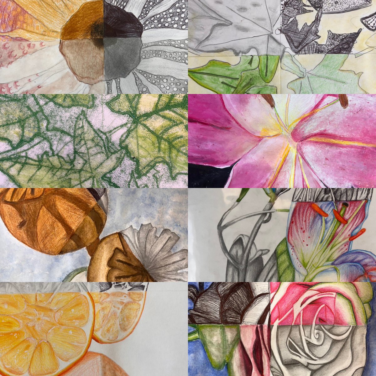 Stunning y10 Art mocks and beautiful online work! We’ve been blown away by the quality from students this week. It’s been a joy to see your progress! #WeAreCity💜🙌