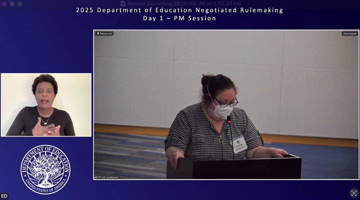 TzedekDC's tweet image. Staff Attorney @mditkowsky testified at the Department of Education against a proposal that would limit who qualifies for Public Service Loan Forgiveness. We urge the negotiated rulemaking committee not to move forward with any changes that deter public service and harm…