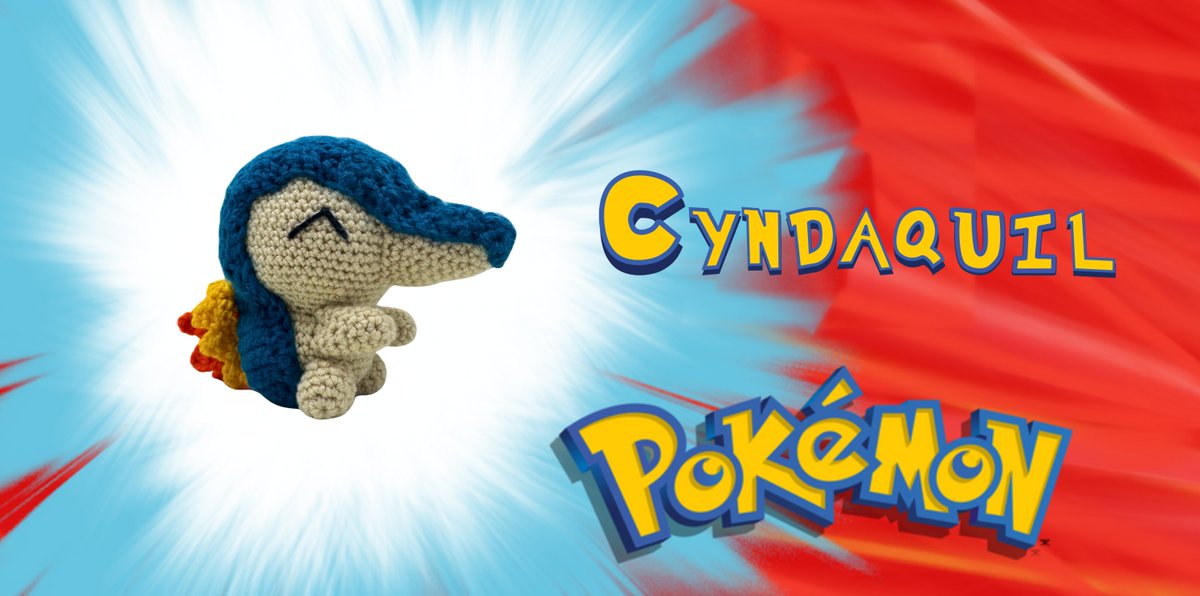 Iiiiiiiiiit's Cyndaquil! Made with VinCrafty's Fire Mouse Echidna &amp; Evolutions Pattern.