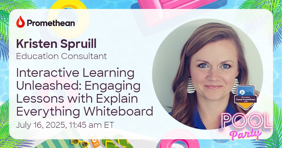Looking for ways to keep students engaged when you're teaching in-person, online, or both? Join us to see how the Explain Everything Whiteboard can help you create lessons that spark collaboration! Save your seat: bit.ly/3GXbCSE #CampPromethean2025