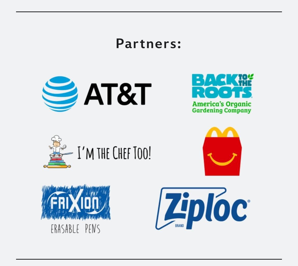 Boardwalk Times (@boardwalktimes) on Twitter photo The marketing partners for ELIO include <a href="/ATT/">AT&T</a>, <a href="/BacktotheRoots/">Back to the Roots</a>, I'm The Chef Too, <a href="/McDonalds/">McDonald's</a>, Frixion Erasable Pens, and Ziploc. The marketing partners for ELIO include <a href="/ATT/">AT&T</a>, <a href="/BacktotheRoots/">Back to the Roots</a>, I'm The Chef Too, <a href="/McDonalds/">McDonald's</a>, Frixion Erasable Pens, and Ziploc.