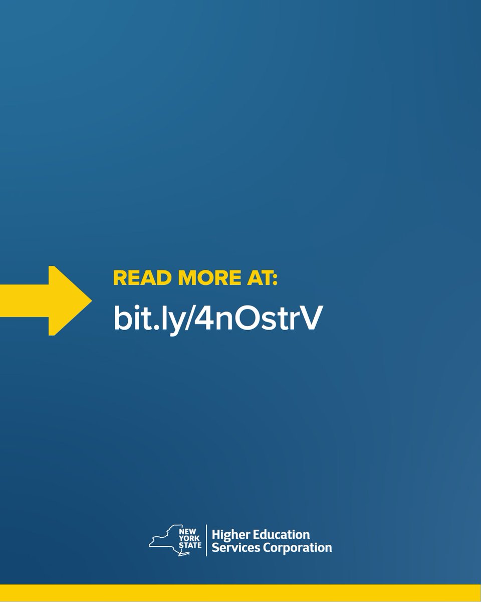 NYSStudentAid's tweet image. Exciting news for adult learners in NYS!
@GovKathyHochul recently launched NY’s free community college program for @SUNY and @CUNY students as part of her fight to lower costs for New Yorkers and make education more affordable.
Learn more: bit.ly/4nOstr