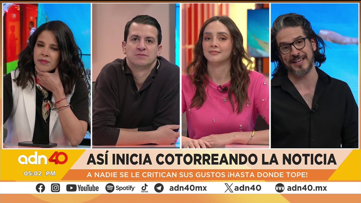 adn40 (@adn40) on Twitter photo Sigue #CotorreandoLaNoticia 🤪 con <a href="/JuanLecanda/">Juan Lecanda</a>, <a href="/GabrielaPrietoD/">Gabriela Prieto</a>, <a href="/RominaRamosC/">Romina Ramos</a> y <a href="/soytrillo_/">SoyTrillo</a> | live.adn40.mx Sigue #CotorreandoLaNoticia 🤪 con <a href="/JuanLecanda/">Juan Lecanda</a>, <a href="/GabrielaPrietoD/">Gabriela Prieto</a>, <a href="/RominaRamosC/">Romina Ramos</a> y <a href="/soytrillo_/">SoyTrillo</a> | live.adn40.mx