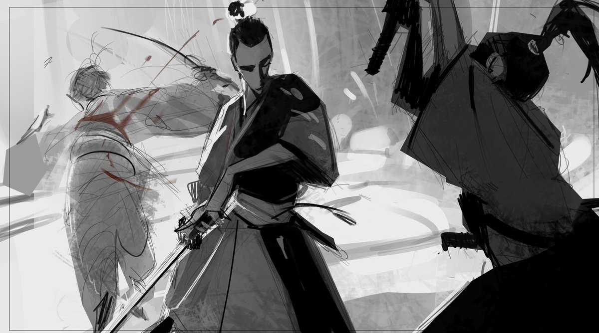 ethanleeart's tweet image. inspired by seven samurai