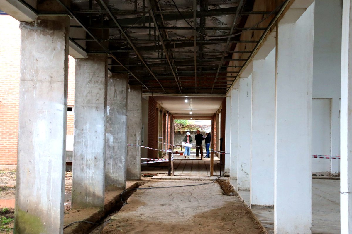 Con un 75% de avance, así está quedando la construcción de la Escuela Primaria del barrio Ponce en #Capital.
