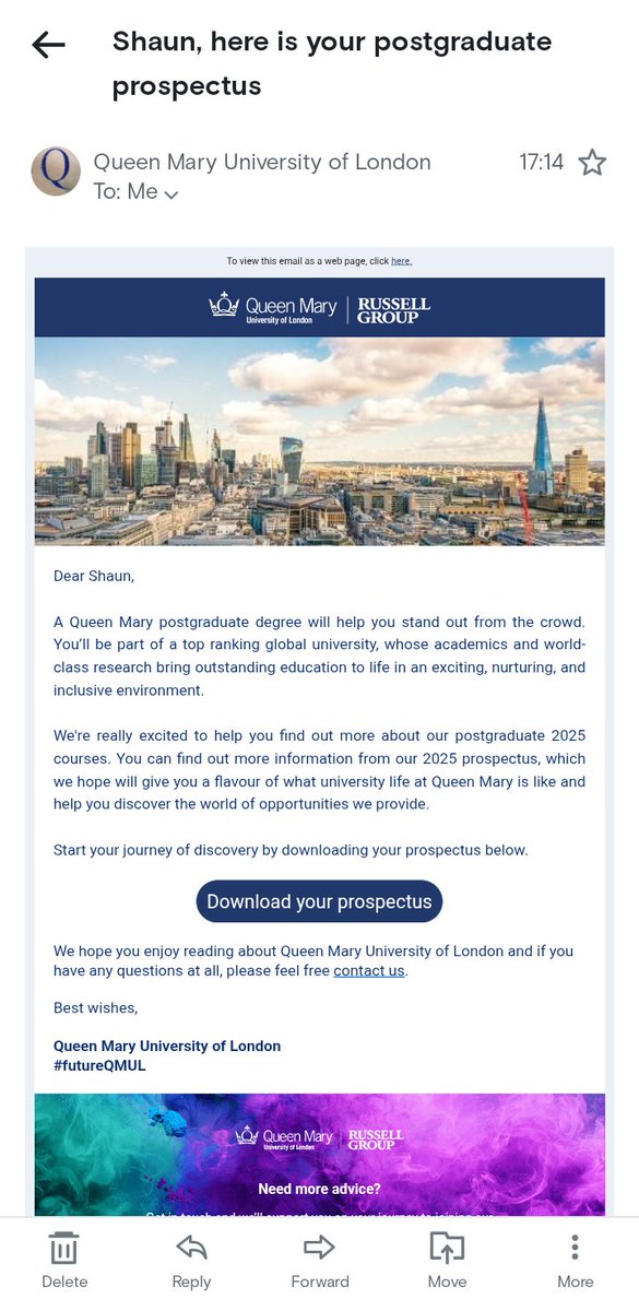 ItsAuntieMabel's tweet image. Who is Shaun and why am I getting his emails from Queen Mary University?

#WhateverNext
#DearOhDear