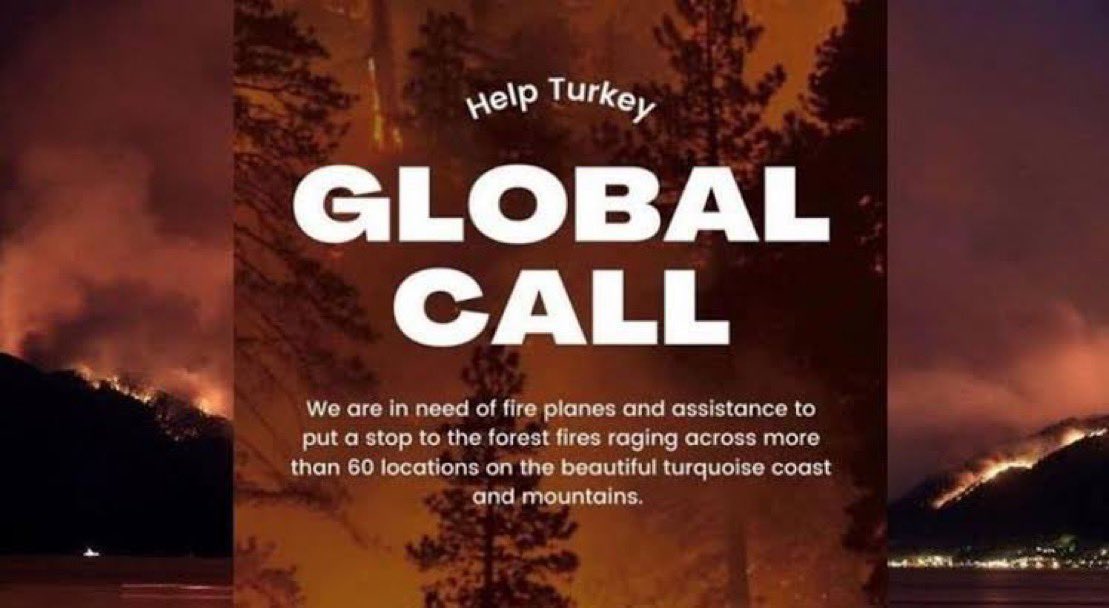 izmir turkey is facing catastrophic wildfires
forests are turning to ash animals are dying lives are in danger
this is not just a local disaster this is a global climate emergency
we call on international organizations humanitarian actors and world leaders to act urgently