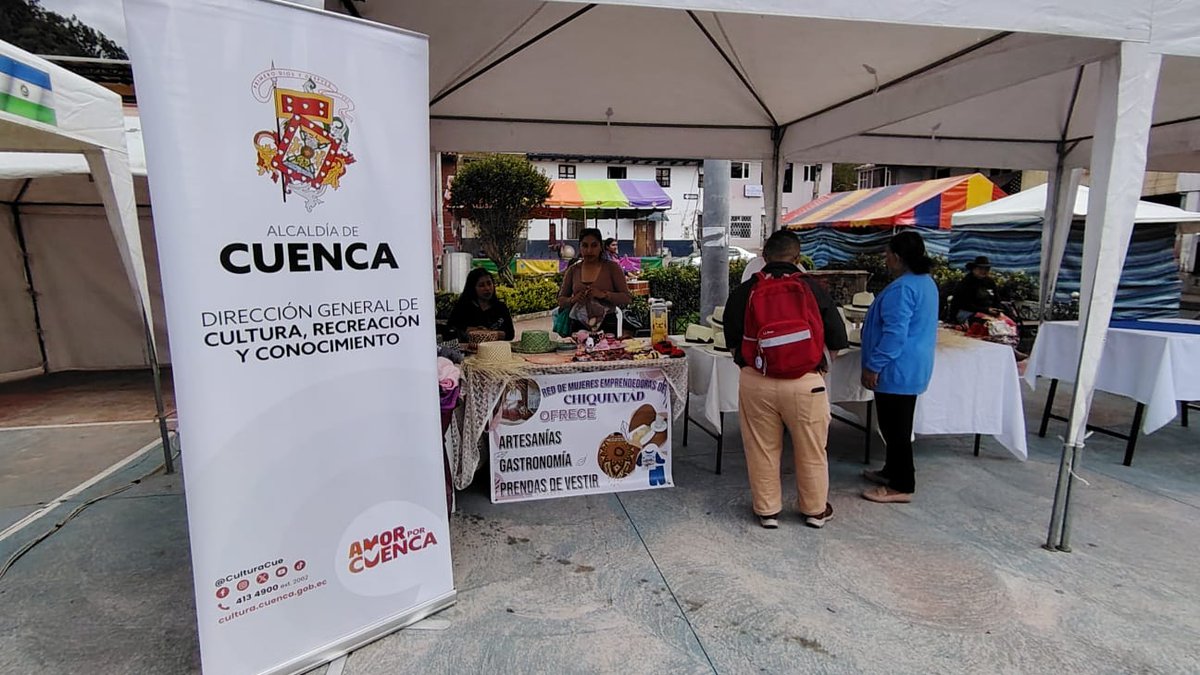 CulturaCUE's tweet photo. Participamos en la 1ra Feria Cultural - Artesanal de la parroquia #Chiquintad, un espacio que celebró el talento, la tradición y el trabajo de sus #artesanos.
Apoyamos con orgullo esta valiosa iniciativa del GAD Parroquial.
#Cuenca #AmorPorCuenca #YoAmoCuenca https://t.co/wlXCCIqhW9
