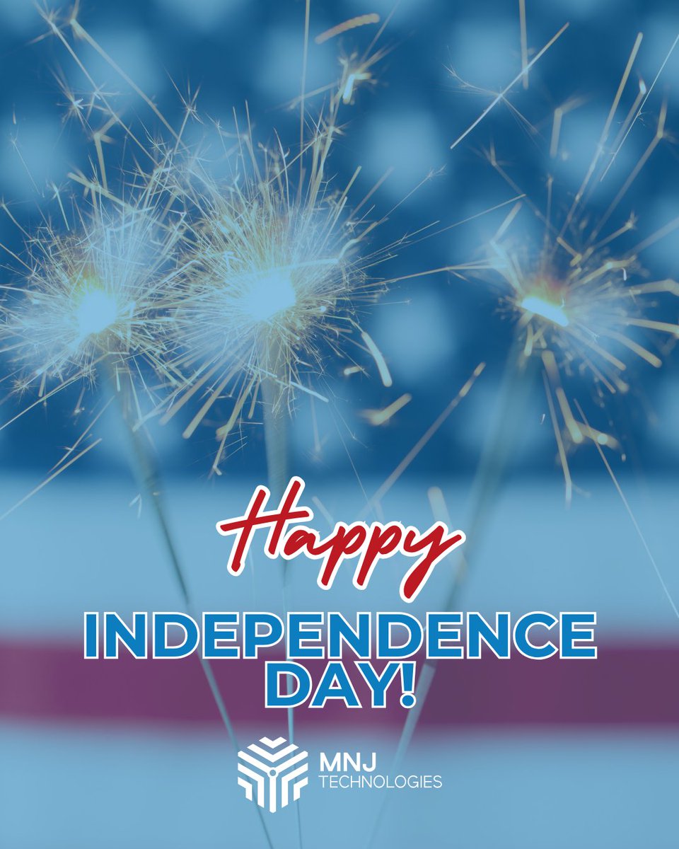 MNJTechnologies's tweet image. Wishing everyone a safe, joyful, and memorable Independence Day! 🎆

Enjoy the fireworks, good food, and time with those who matter most!

#MNJTech