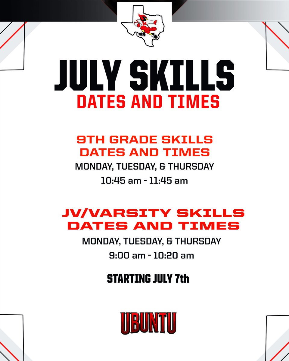 FootballMelissa's tweet image. Skill reminders for the month of July!!