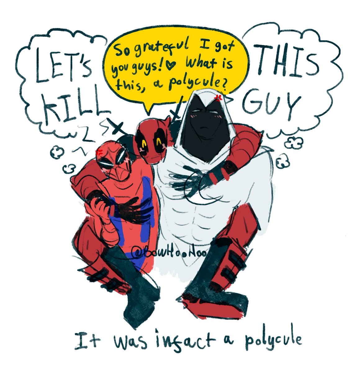 BowHooHoo's tweet image. Just some… recent interesting and VERY unexpected developments in my life rn…… and im sooooo fuckin here for it baby🤩🤩🤩🤪🤯🤯🤯🤯💥💥💥🤯

#spideypool #spideymoon #moonpool uhh what would the poly ship name be? #spideymoonpool ?? #rkgk #สไปดี้พูล