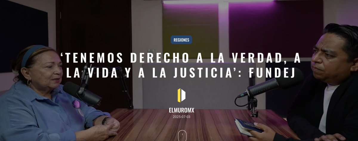 #PorqueLosAmamos |
📻En esta primera temporada se narra la #historia de Familias Unidas  por Nuestros #Desaparecidos Jalisco (#FUNDEJ), Por Amor A Ellxs, Entre Cielo y Tierra, Luz de Esperanza y  Madres Buscadoras de #Jalisco.

Darwin Franco/ Zona Docs🎙️
🔊elmuromx.org/2025/07/tenemo…