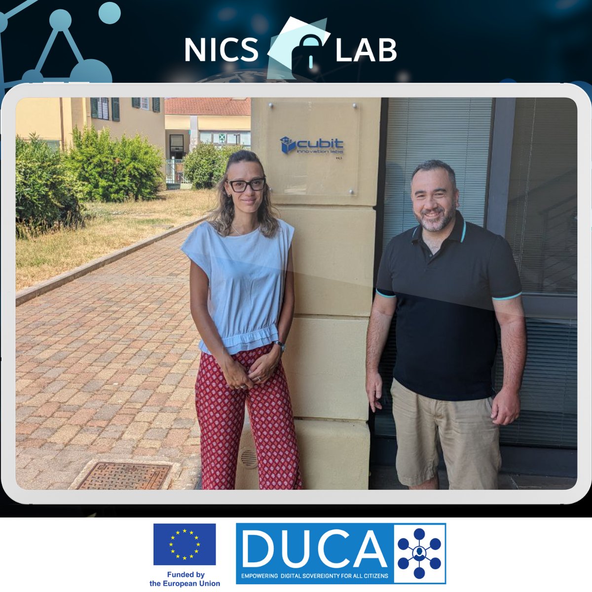 Excited to announce that Davide Ferraris from UMA started his third secondment at <a href="/Cubitlab/">Cubit</a>  (July 1st-31st) for the  #DUCA Project 🇪🇺. One month to strengthen the collaboration between <a href="/InfoUMA/">Universidad de Málaga</a> and CUBIT and keep working on the DUCA framework for data sovereignty. #UMA #PRIVACY