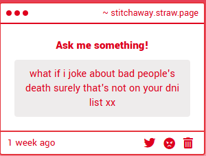 i dont really care, i think its odd to celebrate death depending on the severity of how bad they were but joke all you want if theyre bad idc