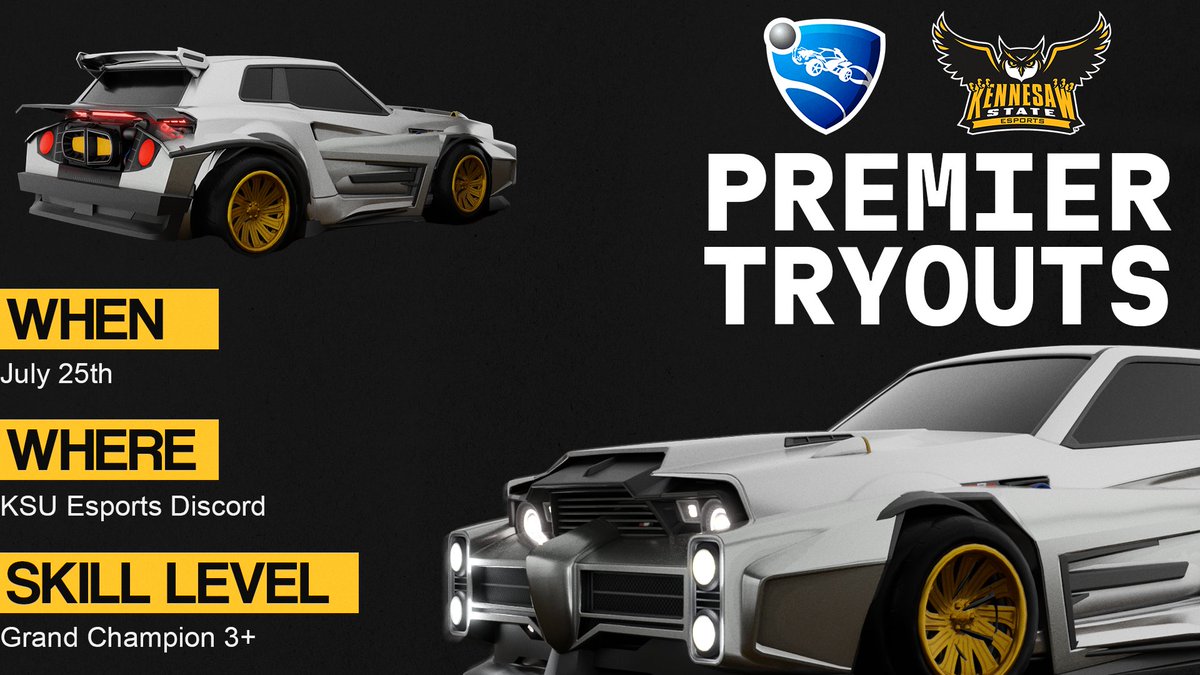 🚨 PREMIER TRYOUTS 🚨

Our next Premier Team tryout date is here! 

Interested in playing for our spectacular Rocket League Premier Team? Want to make fun of <a href="/dylnha/">Dyln.</a>? Here's your chance!

Fill out the form here: forms.office.com/r/VKswQ2URfh