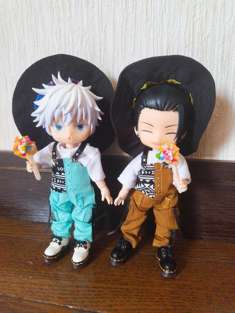 かっこかわいいオーバーオールのライトブルーをお迎えさせて頂きました（<a href="/PRA13507723/">PRANK</a>様）

青系も作って頂いてありがとうございます！同じお洋服で一緒に並べて嬉しいです！オールシーズン着こなせそうなのでこれからたくさん着せて遊びに行きたいと思います😄
#PRA_style