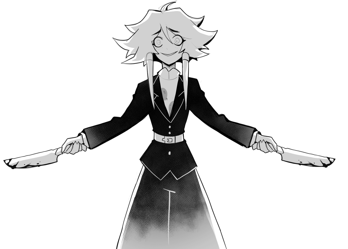 TheGlitchingE's tweet image. Eve loves her job. Maybe if she collects enough debts, her love will finally acknowledge her!
(He definitely won't.)
Art by @Distrbeachboy.
#oc #assassin #debtcollector #unstable #insane #crazygirl