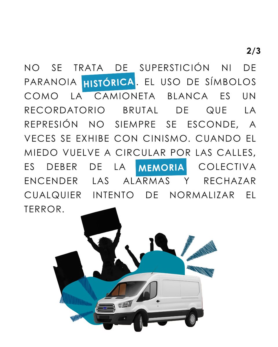 JxT_Gt's tweet photo. 🚐 La camioneta blanca dejó de ser mito para convertirse en símbolo del miedo.😰 
@jennypaniagua01 reflexiona sobre el terror cotidiano y el silencio que lo rodea.
📖 Leé su artículo en @lahoragt:

 https://t.co/27gptSZr2w
#JXT #JóvenesPorLaTransparencia @fccc_gt @CNCguatemala https://t.co/3VeKCI7tST