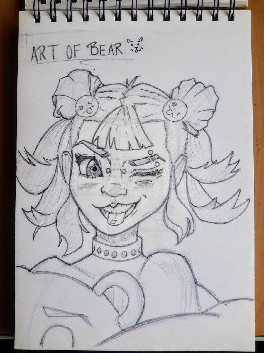 artOFbear8's tweet photo. 😜🩷

#draws #dibujo #traditionalart #sketching #girl #waifu #artwork #ilustracion https://t.co/rp5PrgKfwU