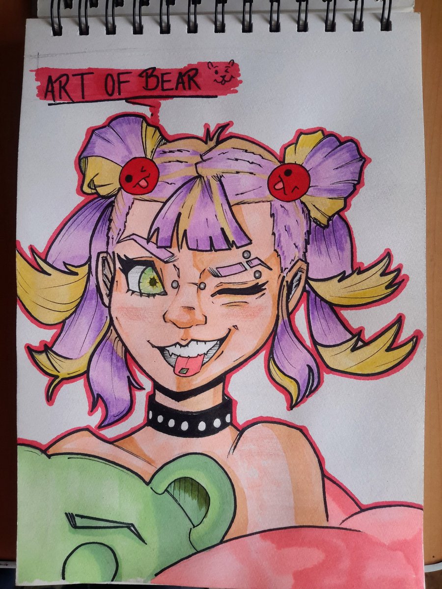 artOFbear8's tweet photo. 😜🩷

#draws #dibujo #traditionalart #sketching #girl #waifu #artwork #ilustracion https://t.co/rp5PrgKfwU