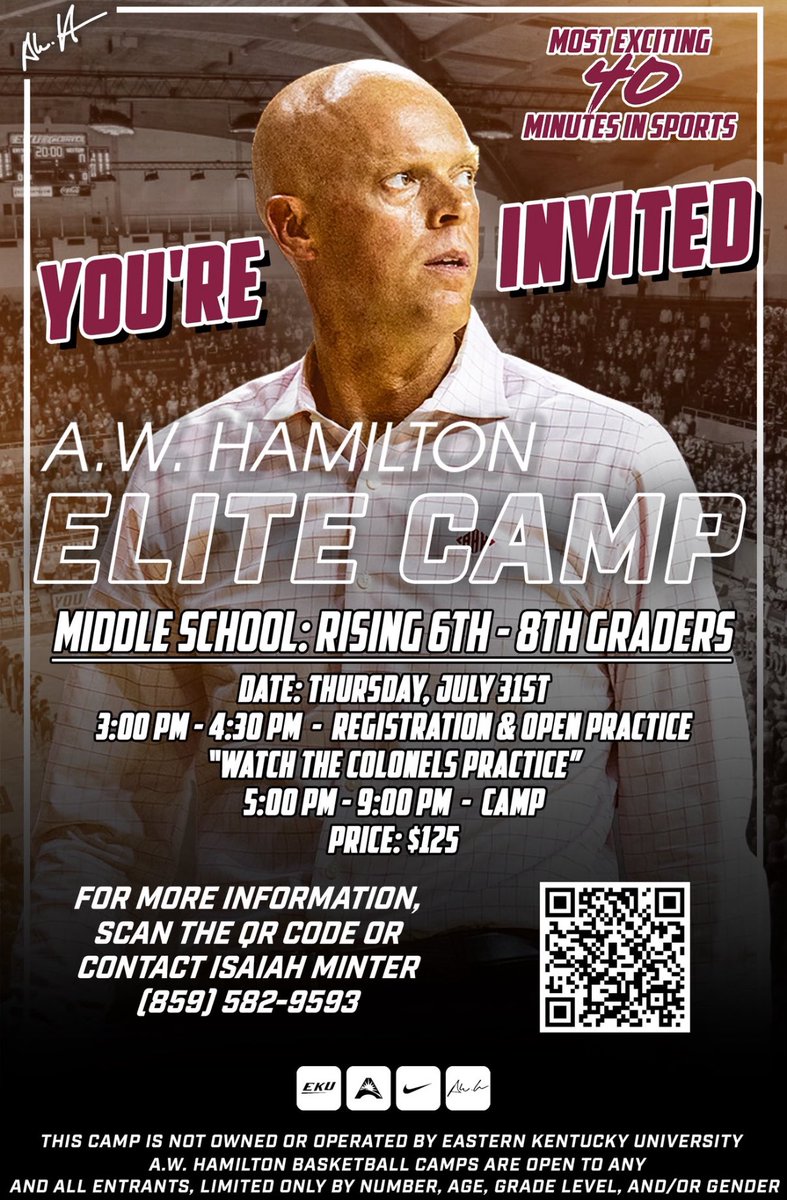 Middle School ballers! Ever want to show your skills off in front of college coaches?? Here’s your chance!