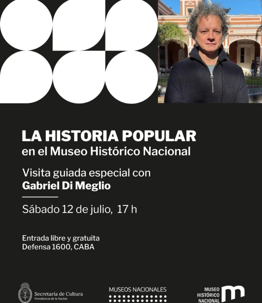 Last dance de Gabriel. Insisto, es el director del museo guiando un recorrido que es la base de su investigación profesional. Estoy para agarrar al pibe con dos meses e ir a bancar.