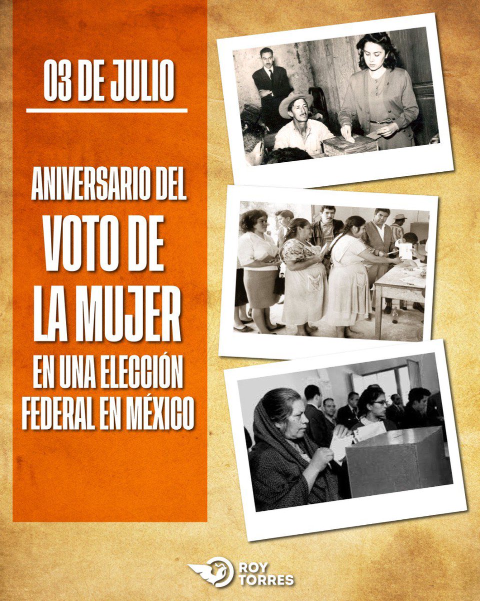 Hoy hace 70 años las mujeres mexicanas ejercieron por vez primera el derecho al voto. 

Es importante conmemorar todas las luchas de las millones de mexicanas que cada día conquistan los espacios y la participación en la construcción de un México Nuevo.