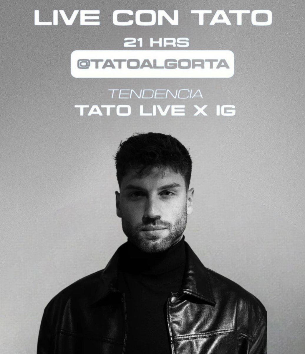 Agucassa's tweet photo. Necesito doscientos comentarios con la tendencia y ochenta RT

TATO LIVE X IG https://t.co/C1gdW0jRJU