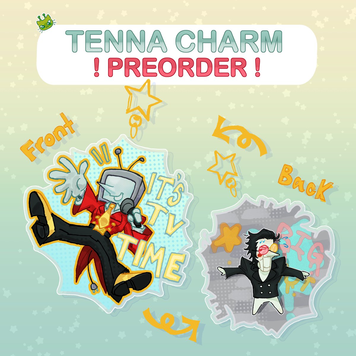 SpaceBcommander's tweet image. Hi hey hello!! The Tenna and Spamton double sided charm is offically up over on my etsy for Preorder!!!
It's going to run from today, July 3rd - July 25th!
Shoot me a message here or there with any questions!!
#DELTARUNE #spamtenna #spamton #tenna
spacecommandersart.etsy.com