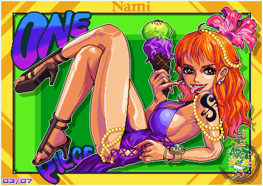 krillmaster6971's tweet image. Occasional Pixels #14:
~ Merry Bornday Nami💛🍊
#Nami #ONEPIECE #pixelart #strawhat #strongworld #filmZ #filmred #anime #manga #birthdaygirl
