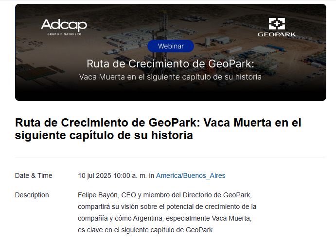 ISBfinanzas's tweet photo. 🚨🛢️| GEOPARK BUSCA REVANCHA EN VACA MUERTA?

Tras la caída del acuerdo con Phoenix, GeoPark tiene caja de sobra  y analiza nuevas oportunidades en la región.

El 10/7, el nuevo CEO, Felipe Bayón, dará una presentación a inversores titulada:
“Ruta de crecimiento de GeoPark: Vaca Muerta en el siguiente capítulo de su historia”.👀

En paralelo, TotalEnergies evalúa vender sus activos shale en Argentina y ya suena la Colombiana.

$GPRK $VIST $PAMP $YPF