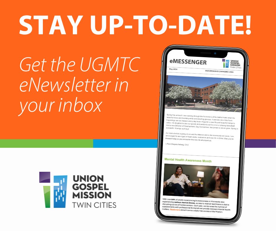 Want to be the first to hear what God is doing through the Mission? When you sign up for our eNewsletter, you’ll receive inspiring stories, Mission news &amp; updates, can’t-miss events and opportunities.

Join at ugmtc.org/mission-newsle…!

#UGMTC #MissionUpdates #Homelessness