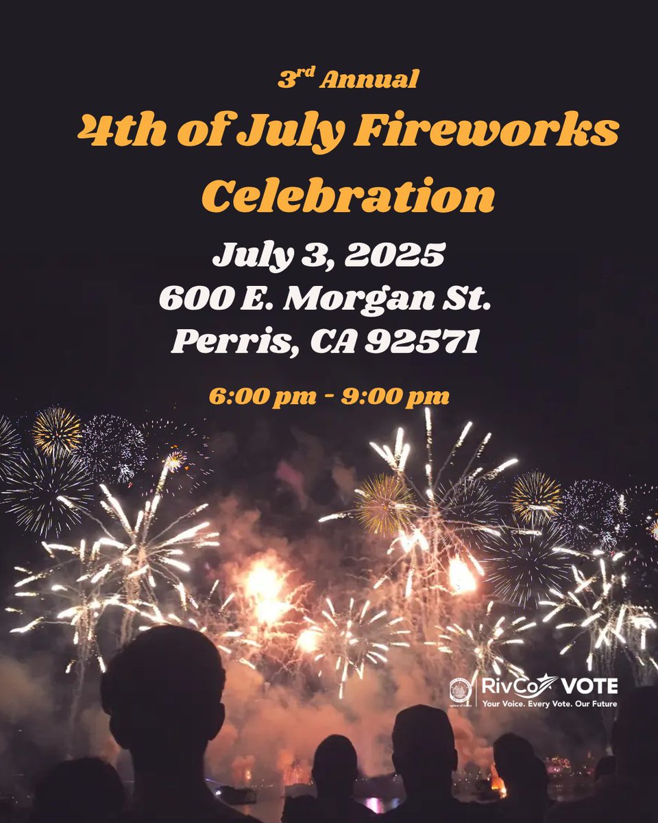 RivCoRegistrar's tweet image. Perris is celebrating tonight, and we'll be there with all your voter resources and ready to answer any questions you have!
¡Perris celebra esta noche y nosotros estaremos allí con todos tus recursos para votantes y listos para responder cualquier pregunta que tengas!